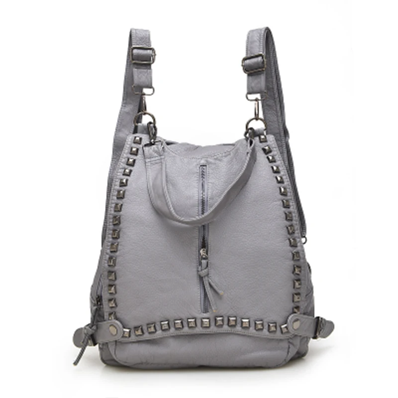 New Casual Backpack Female 2018 Black PU Leather Backpacks Rivet School Bags For Teenage Rugzak Shoulder Bag Travel Backpack
New Casual Backpack Female 2018 Black PU Leather Backpacks Rivet School Bags For Teenage Rugzak Shoulder Bag Travel Backpack