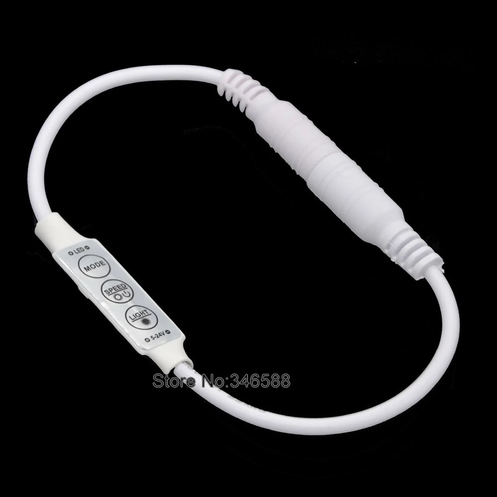 DC12V 24V 6A 3Key Single Channel Mini Slim Inline Dimmer Controller with Male & Female DC Connector for Single Color LED Strip
DC12V 24V 6A 3Key Single Channel Mini Slim Inline Dimmer Controller with Male & Female DC Connector for Single Color LED Strip