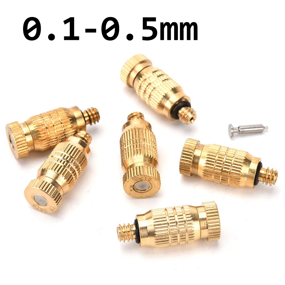 1Pcs Head Garden Sprinklers Threaded 0.1-0.5mm Brass Fog Mist Nozzle Misting Fogging Spray Sprinkler
1Pcs Head Garden Sprinklers Threaded 0.1-0.5mm Brass Fog Mist Nozzle Misting Fogging Spray Sprinkler
