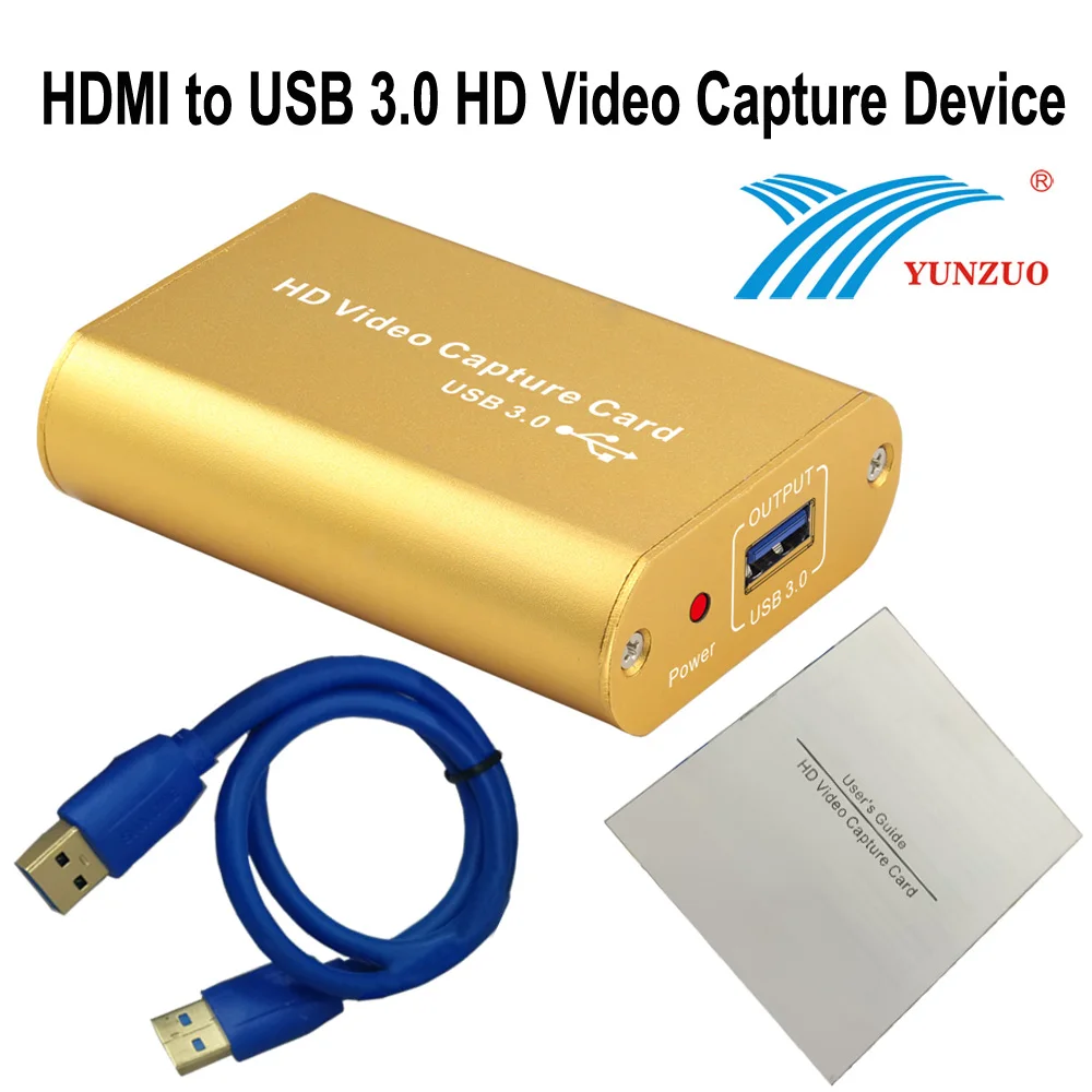 HDMI to USB 3.0 Capture Card HD Video Capture Board Box One-button Recording Adapter for Window7 8 10 Linux OS X Android.5.0
HDMI to USB 3.0 Capture Card HD Video Capture Board Box One-button Recording Adapter for Window7 8 10 Linux OS X Android.5.0