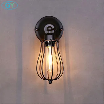 AC100-240V Rustic Wall Sconces, Black Wire Cage Wall Sconce, Hardwire Industrial Wall Light Fixture for Home Decor Headboard
AC100-240V Rustic Wall Sconces, Black Wire Cage Wall Sconce, Hardwire Industrial Wall Light Fixture for Home Decor Headboard