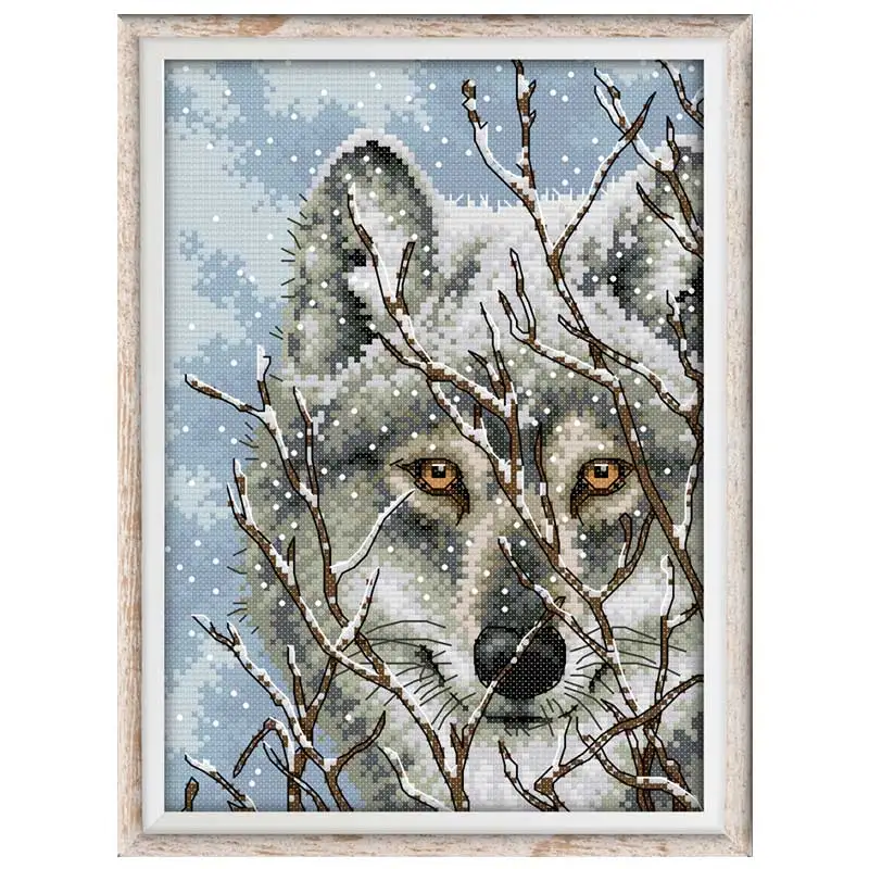 Wolf animals painting counted printed on the canvas DMC 11CT 14CT DIY kits Cross Stitch embroidery needlework Sets handmad
Wolf animals painting counted printed on the canvas DMC 11CT 14CT DIY kits Cross Stitch embroidery needlework Sets handmad