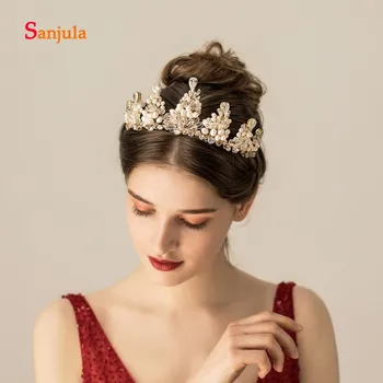 Dazzling Crystals Pealrs Luxury Tiaras and Crown for Bridal Wedding Hair Accessories Gold Queen Crown Women Party Headpiece H336
Dazzling Crystals Pealrs Luxury Tiaras and Crown for Bridal Wedding Hair Accessories Gold Queen Crown Women Party Headpiece H336