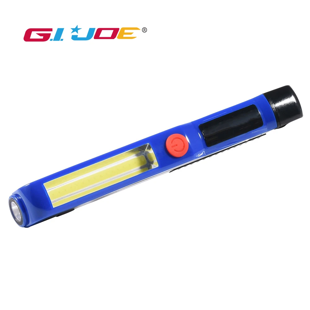 Светодиодный рабочий светильник GIJOE cob лампа с зажимом для батареек 3 * AAA из