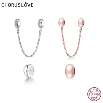 Choruslove 925 Sterling Silver Safety Chain with Sterling Silve Rubber Stopper Beads fit Pandora Original Bracelets SS2024 2016
Choruslove 925 Sterling Silver Safety Chain with Sterling Silve Rubber Stopper Beads fit Pandora Original Bracelets SS2024 2016