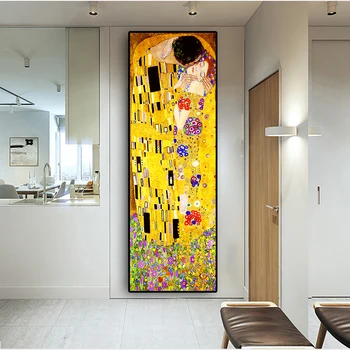 Classic Artist Gustav Klimt kiss Abstract Oil Painting on Canvas Print Poster Modern Art Wall Pictures For Living Room Cuadros
Classic Artist Gustav Klimt kiss Abstract Oil Painting on Canvas Print Poster Modern Art Wall Pictures For Living Room Cuadros