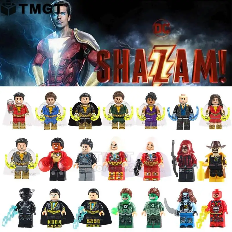 Single Shazam Super Hero Flash Aquaman Freddy Freeman Black Adam Pedro Harley Building Blocks Toys For Children
Single Shazam Super Hero Flash Aquaman Freddy Freeman Black Adam Pedro Harley Building Blocks Toys For Children
