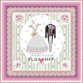 Joy Sunday DIY Handmade Needlework Cross Stitch Set Embroidery Kits 11CT Precise Printed Wedding dress Patterns Cross-Stitching
Joy Sunday DIY Handmade Needlework Cross Stitch Set Embroidery Kits 11CT Precise Printed Wedding dress Patterns Cross-Stitching