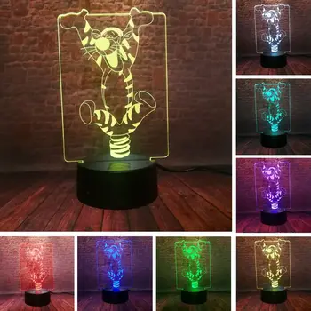 3D Illusion Led Lamp 7 Colors Changing Nightlight Cartoon Lighting Family Winnie Friends Tigger Anime Figure Toys for Baby gift
3D Illusion Led Lamp 7 Colors Changing Nightlight Cartoon Lighting Family Winnie Friends Tigger Anime Figure Toys for Baby gift
