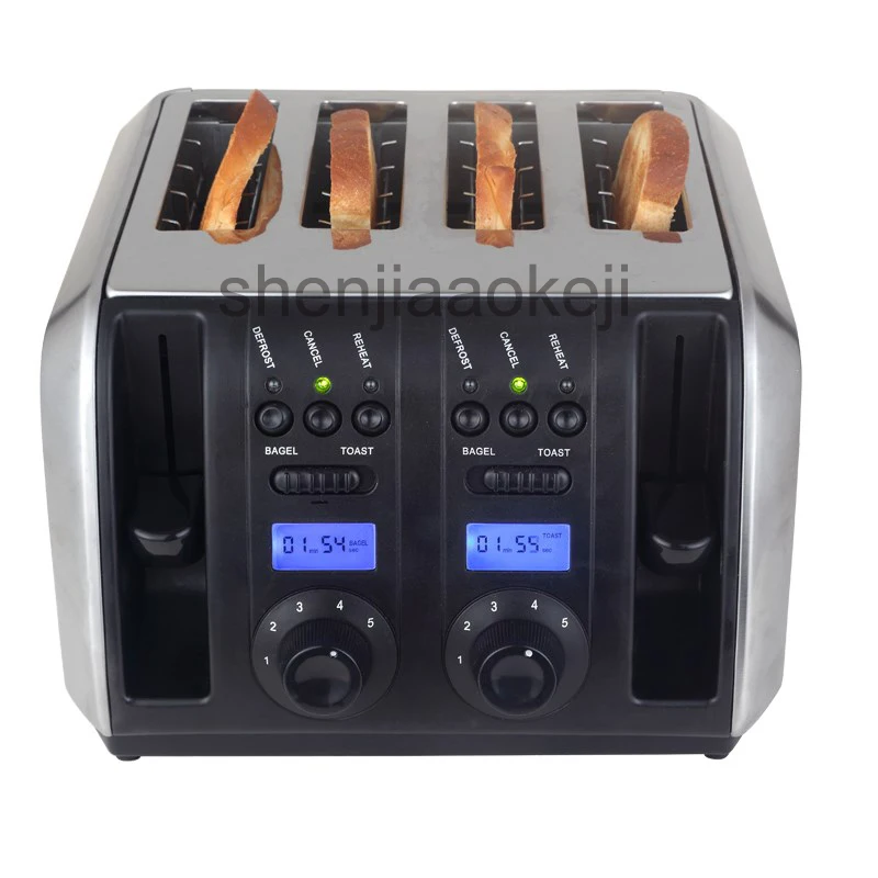 Commerical Multifunctional toaster Stainless Steel baking machine Household 4 slices 220v/50HZ 1750w 1pc | Бытовая техника