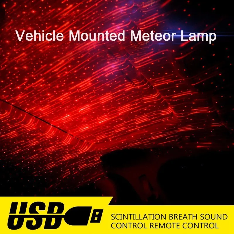 

OHANEE USB LED Car Atmosphere Ambient Star Light DJ RGB Colorful Music Sound Lamp Christmas Interior Decorative Light