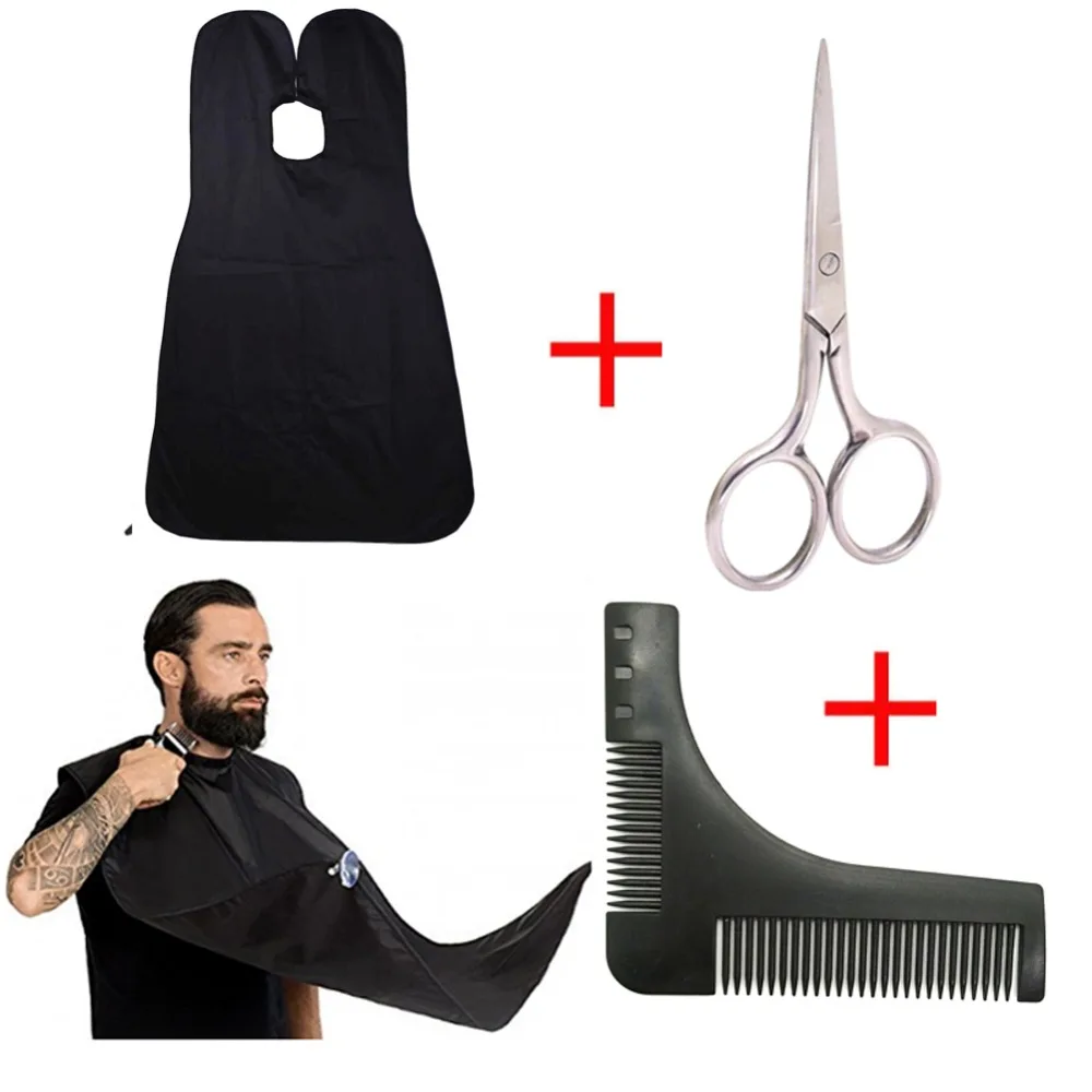 Double-side Beard Shaping Styling Template Beard Comb Men Shaving Tools ABS Comb for Hair Beard Trim Template Combs Beard Apron
Double-side Beard Shaping Styling Template Beard Comb Men Shaving Tools ABS Comb for Hair Beard Trim Template Combs Beard Apron