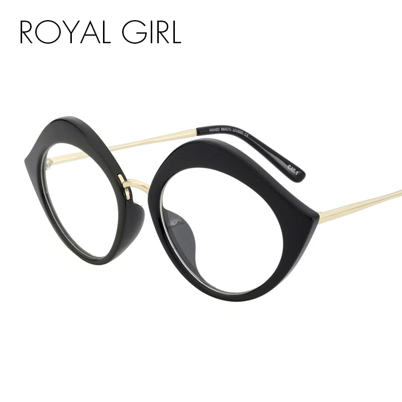 ROYAL GIRL Vintage Cat Eye Glasses Frame Women Metal Frame Clear Lens Eyeglasses High Quality Unisex Glasses Female ss088
ROYAL GIRL Vintage Cat Eye Glasses Frame Women Metal Frame Clear Lens Eyeglasses High Quality Unisex Glasses Female ss088
