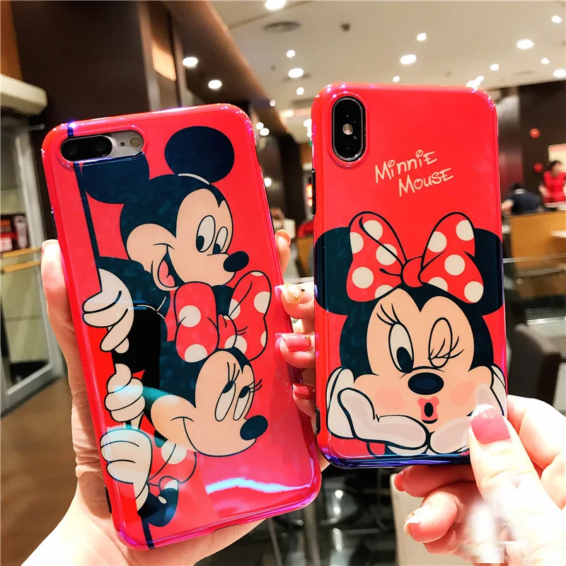 For iPhone X Cartoon Mickey Minnie blue Ray Case for iphone 7 Glossy Soft TPU Case For iphone 6 6s 6plus 6splus 7plus 8 8Plus
For iPhone X Cartoon Mickey Minnie blue Ray Case for iphone 7 Glossy Soft TPU Case For iphone 6 6s 6plus 6splus 7plus 8 8Plus