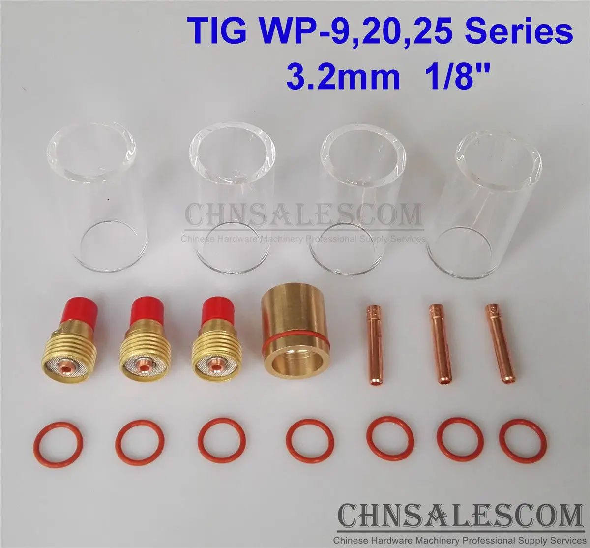 CHNsalescom 18 pcs TIG Welding Gas Len 12# 42mm Pyrex Glass Cup Kit WP-9/20/25 3.2mm 1/8"
CHNsalescom 18 pcs TIG Welding Gas Len 12# 42mm Pyrex Glass Cup Kit WP-9/20/25 3.2mm 1/8"