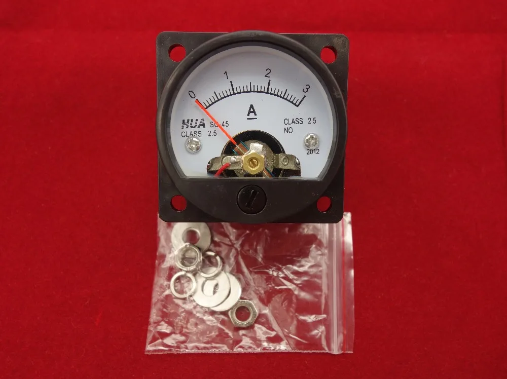 1PC DC 0-3A Analog Ammeter Panel AMP Current Meter SO45 Panel Cutout Dia.:45mm directly Connect
1PC DC 0-3A Analog Ammeter Panel AMP Current Meter SO45 Panel Cutout Dia.:45mm directly Connect