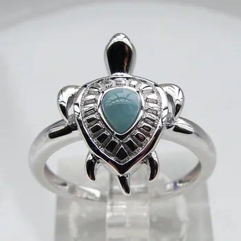 Fine Natural Larimar Rings Cute Turtle Ring Larimar Women Rings 925 Sterling Silver Jewelry Larimar Wedding Rings Size 7/8/9
Fine Natural Larimar Rings Cute Turtle Ring Larimar Women Rings 925 Sterling Silver Jewelry Larimar Wedding Rings Size 7/8/9