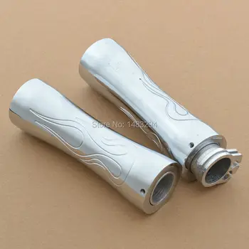 Pair Chrome Flame Aluminum 1" (25mm) Motorcycle Handle Bar Hand Grips Fits For Harley Yamaha Honda Suzuki Kawasaki
Pair Chrome Flame Aluminum 1" (25mm) Motorcycle Handle Bar Hand Grips Fits For Harley Yamaha Honda Suzuki Kawasaki