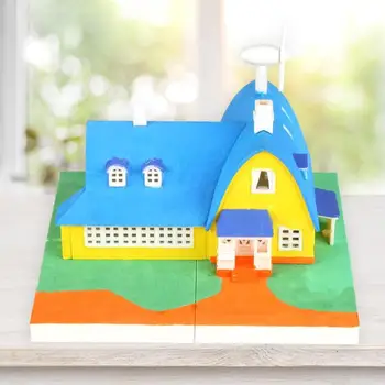 European DIY Dollhouse Assemble Villa ABS Miniature Villa Model Toy Gifts Cute Doll House Set Children's Day Gift for Child 
European DIY Dollhouse Assemble Villa ABS Miniature Villa Model Toy Gifts Cute Doll House Set Children's Day Gift for Child
