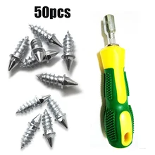 NEW 50pcs Winter Car Vehicle Anti-Slip Screw Wheel Tyre Snow Nail Studs With Installation tools For Car Motorcycle SUV Truck
NEW 50pcs Winter Car Vehicle Anti-Slip Screw Wheel Tyre Snow Nail Studs With Installation tools For Car Motorcycle SUV Truck