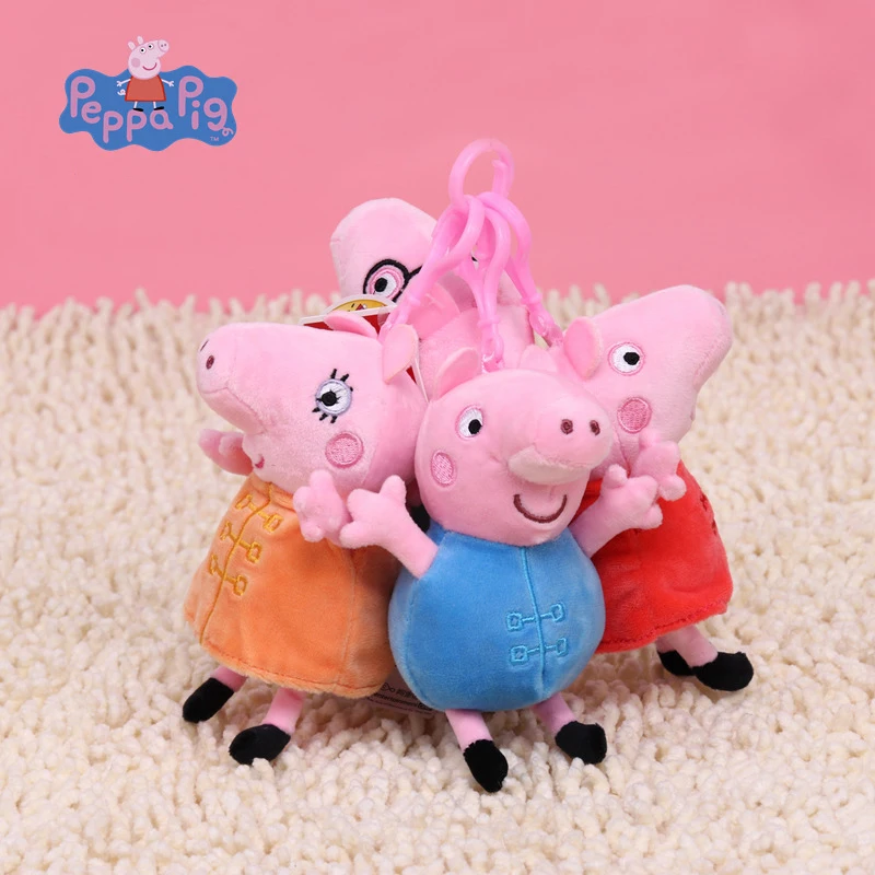 Genuine Peppa Pig Family Friend Plush Toys15cm Mini Stuffed Soft Toy Jewelry Keychain animal bag Doll Toys For Children gifts
Genuine Peppa Pig Family Friend Plush Toys15cm Mini Stuffed Soft Toy Jewelry Keychain animal bag Doll Toys For Children gifts