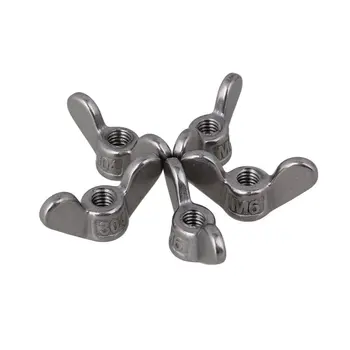 Silver M6 304 Stainless Steel Precise Casting Butterfly Nuts Fastener Wing Screw Nuts Pack of 5
Silver M6 304 Stainless Steel Precise Casting Butterfly Nuts Fastener Wing Screw Nuts Pack of 5