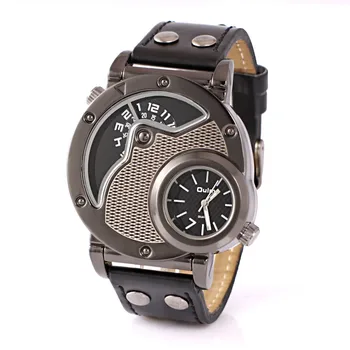 Hot Sale 2018 Brand OULM Original Fashion Designer Dual Time Watches Men for Big Wrist Leather Strap Casual Japan Quartz Watch
Hot Sale 2018 Brand OULM Original Fashion Designer Dual Time Watches Men for Big Wrist Leather Strap Casual Japan Quartz Watch