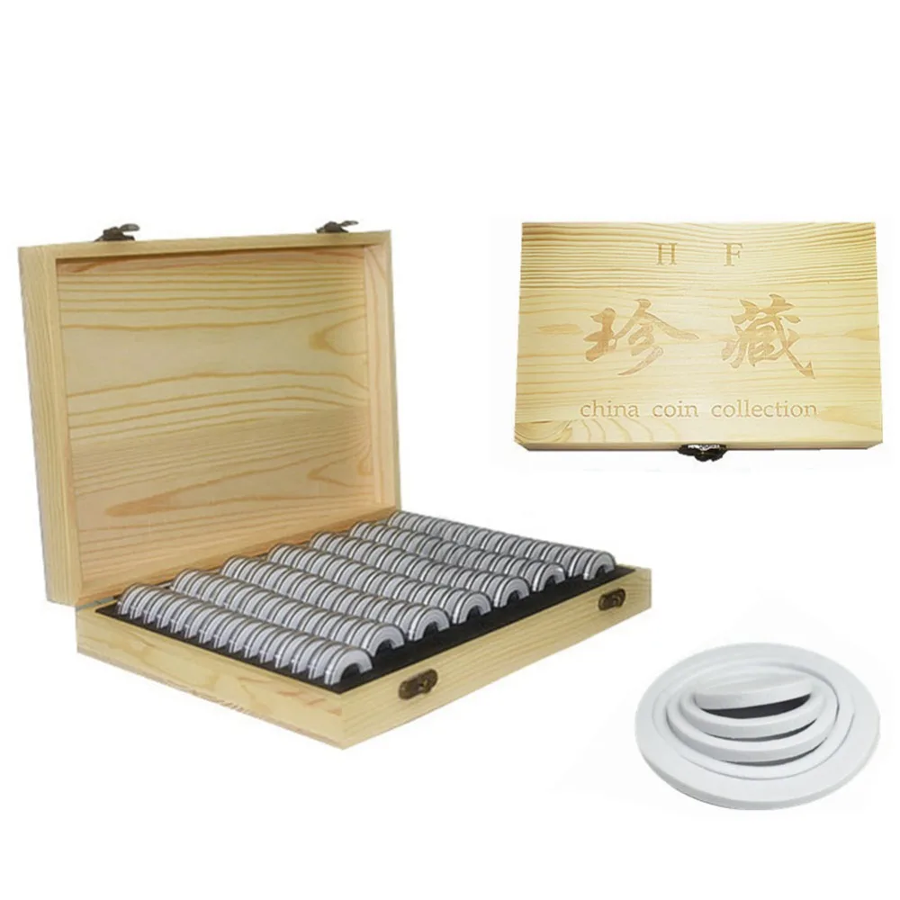 100 Commemorative Coin Protection Collection Box Storage 18/21/25/27/30mm Universal EVA Wear-resistant Acrylic Round | Дом и сад