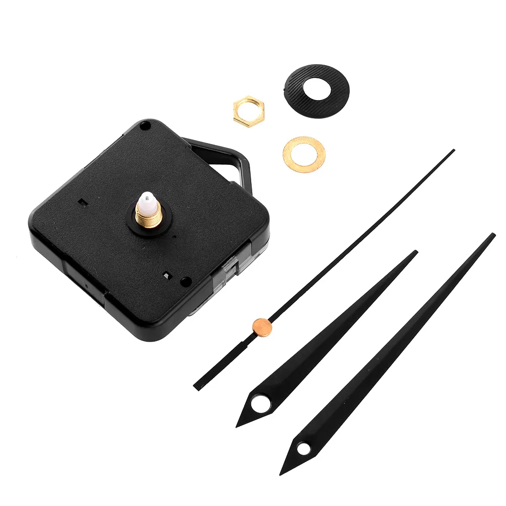 Classic Quiet Quartz Clock Movement Three Black Hands Mechanism Parts Set Kit DIY Clock Parts Accessories Wall Clock Home Decor
Classic Quiet Quartz Clock Movement Three Black Hands Mechanism Parts Set Kit DIY Clock Parts Accessories Wall Clock Home Decor