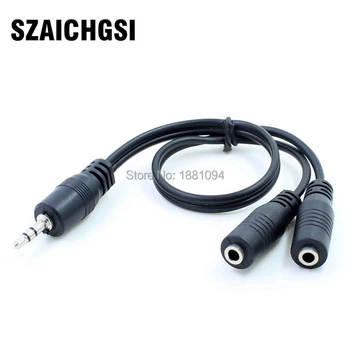 SZAICHGSI wholesale 1000pcs Audio Conversion Cable 3.5mm Male To 2 Female Headphone Jack Splitter Audio Adapter Cable black
SZAICHGSI wholesale 1000pcs Audio Conversion Cable 3.5mm Male To 2 Female Headphone Jack Splitter Audio Adapter Cable black