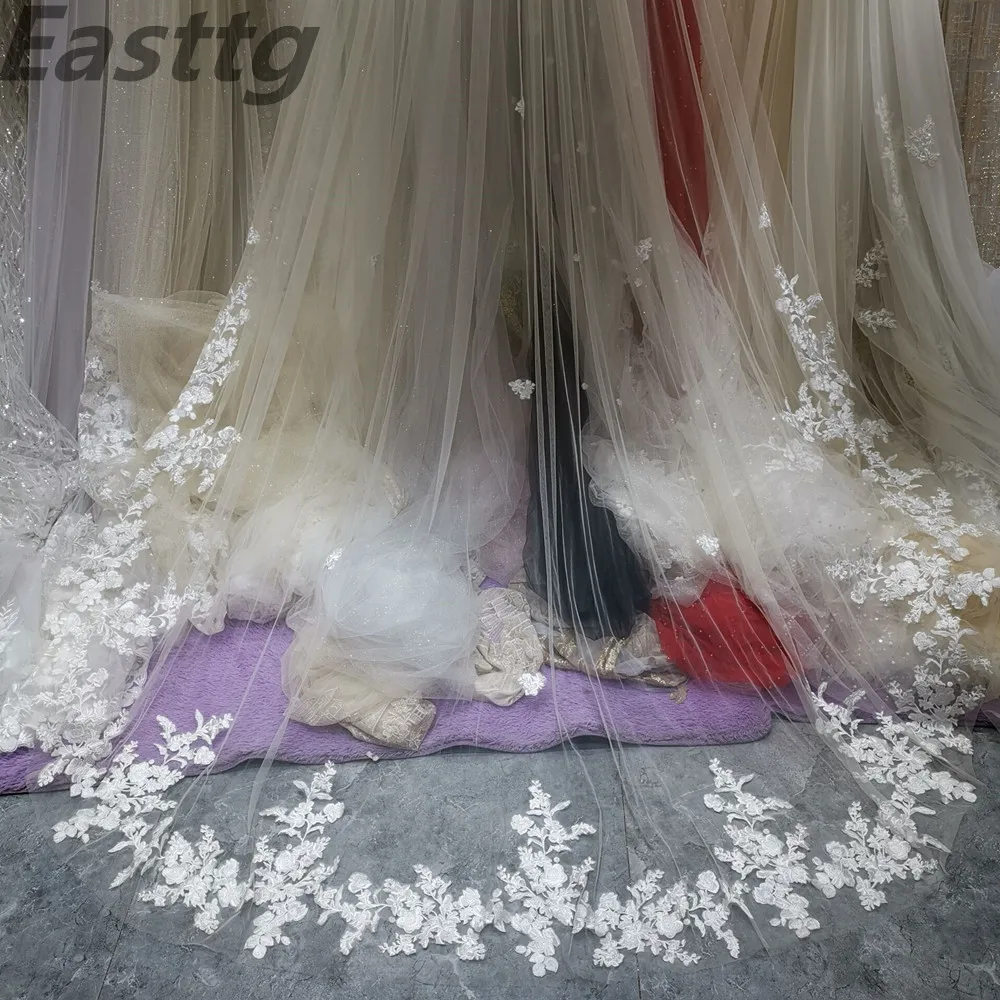 Real Photos Bridal Veils One Layers 3.5M luxurious Long White Ivory Bridal Accessory Veil For Brides Lace Wedding Veil with Comb
Real Photos Bridal Veils One Layers 3.5M luxurious Long White Ivory Bridal Accessory Veil For Brides Lace Wedding Veil with Comb