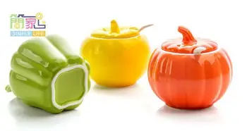 1pc Ceramic Seasoning Containers with Cover & Spoon Vegetables Modeling Container for Spices Creative Salt and Pepper Shakers
1pc Ceramic Seasoning Containers with Cover & Spoon Vegetables Modeling Container for Spices Creative Salt and Pepper Shakers