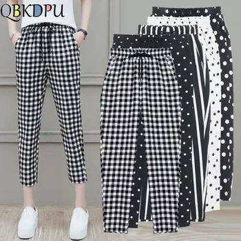 2019 New Striped Dot high waist harem pants women Elastic waist Plus Size summer Thin pants casual female Cropped trousers
2019 New Striped Dot high waist harem pants women Elastic waist Plus Size summer Thin pants casual female Cropped trousers