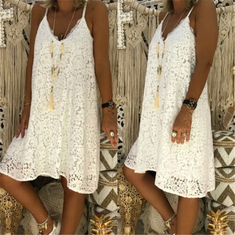 Women Summer Lace Dress Summer Boho Short Mini Dresses Suspenders Evening Party Beach Holiday Stylish Dress Female Pure Sundress
Women Summer Lace Dress Summer Boho Short Mini Dresses Suspenders Evening Party Beach Holiday Stylish Dress Female Pure Sundress