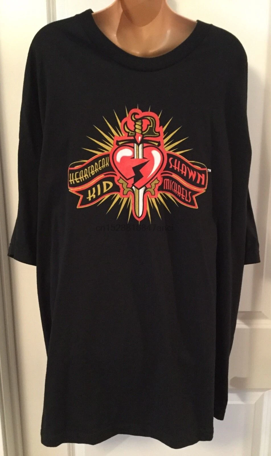 Vintage WWF T Shirt Size 3XL Heartbreak Kid Black Wrestling Shaun Michaels B5 Cool Casual pride t shirt men Unisex Fashion
Vintage WWF T Shirt Size 3XL Heartbreak Kid Black Wrestling Shaun Michaels B5 Cool Casual pride t shirt men Unisex Fashion