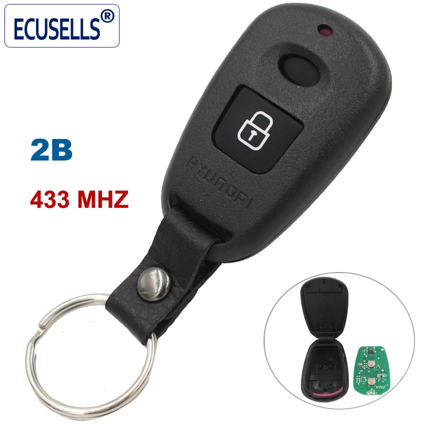 Replacement 2 Buttons Remote Key Control 433MHZ for Hyundai Old Elantra Santa Fe
Replacement 2 Buttons Remote Key Control 433MHZ for Hyundai Old Elantra Santa Fe