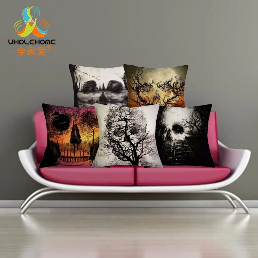 The Halloween Skull Printed Linen Cushion Covers Home Decor Decorative Throwpillow 43x43cm
The Halloween Skull Printed Linen Cushion Covers Home Decor Decorative Throwpillow 43x43cm