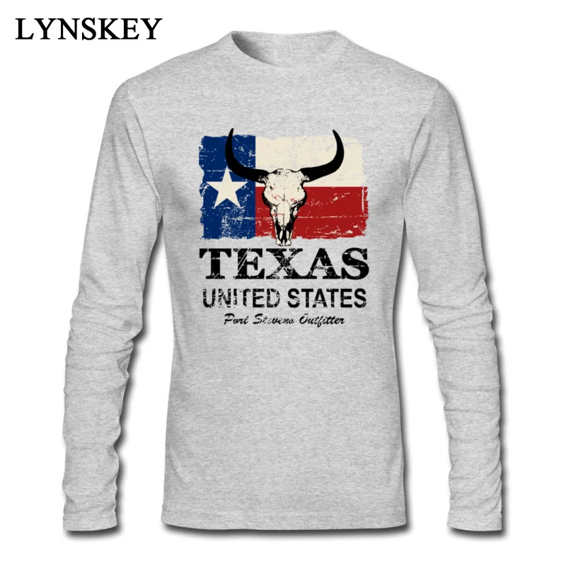 Texas Bull Flag - Vintage Look_grey
