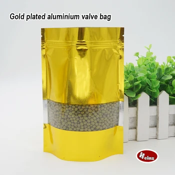 Golden aluminum foil self-styled stand bag/Food grade material/Food packaging store/ Ornaments bags. Spot 100/ package
Golden aluminum foil self-styled stand bag/Food grade material/Food packaging store/ Ornaments bags. Spot 100/ package