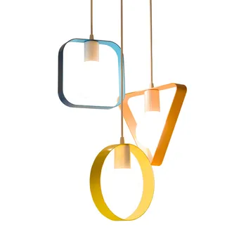 Modern Geometry Iron Art Pendant Light Dining Room Children's Room Pendant Lamp Bedroom Lounge Bar Window Decor Hanging Lamp
Modern Geometry Iron Art Pendant Light Dining Room Children's Room Pendant Lamp Bedroom Lounge Bar Window Decor Hanging Lamp
