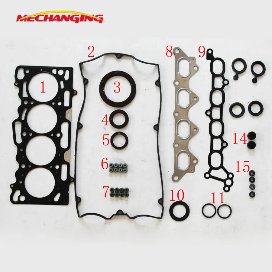 4G15M 4G15T FOR MITSUBISHI COLT CZC VI 1.5 CZT ENGINE Parts overhaul Gasket Engine Rebuilding Kits engine Gasket 50294300
4G15M 4G15T FOR MITSUBISHI COLT CZC VI 1.5 CZT ENGINE Parts overhaul Gasket Engine Rebuilding Kits engine Gasket 50294300