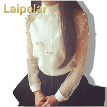 Laipelar 2018 New Spring Women Shirt Bow of Pearl White Blouse Casual Chiffon Shirt Women Blouses Tops Blusas Femininas
Laipelar 2018 New Spring Women Shirt Bow of Pearl White Blouse Casual Chiffon Shirt Women Blouses Tops Blusas Femininas