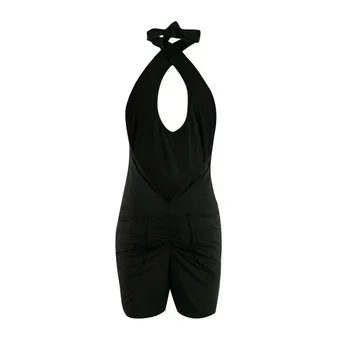 2019 Women Ruched Criss-Cross Halter Sexy Backless Playsuit Sleeveless Bodysuits Hollow Bow Knot Skinny Solid Color Jumpsuit
2019 Women Ruched Criss-Cross Halter Sexy Backless Playsuit Sleeveless Bodysuits Hollow Bow Knot Skinny Solid Color Jumpsuit