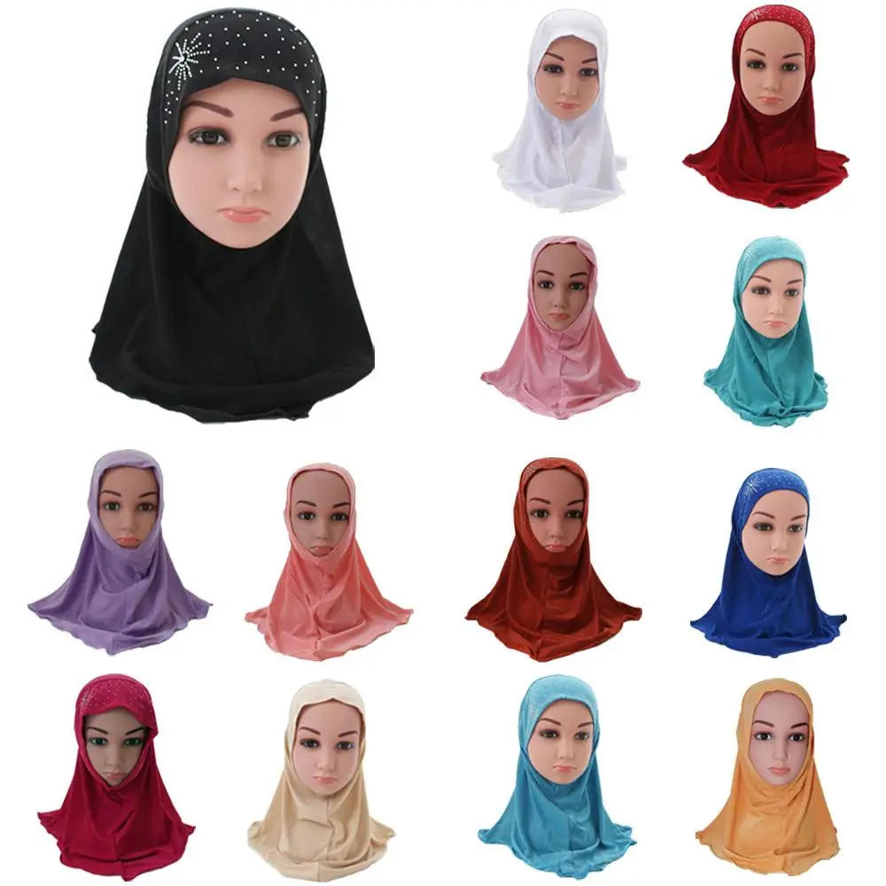 Kid Girls Islamic Muslim Arab Hijab Scarf School Rhinestone Child Headwear Abaya Nace Cover Bonnet Shawl Wrap Headscarf Fashion
Kid Girls Islamic Muslim Arab Hijab Scarf School Rhinestone Child Headwear Abaya Nace Cover Bonnet Shawl Wrap Headscarf Fashion
