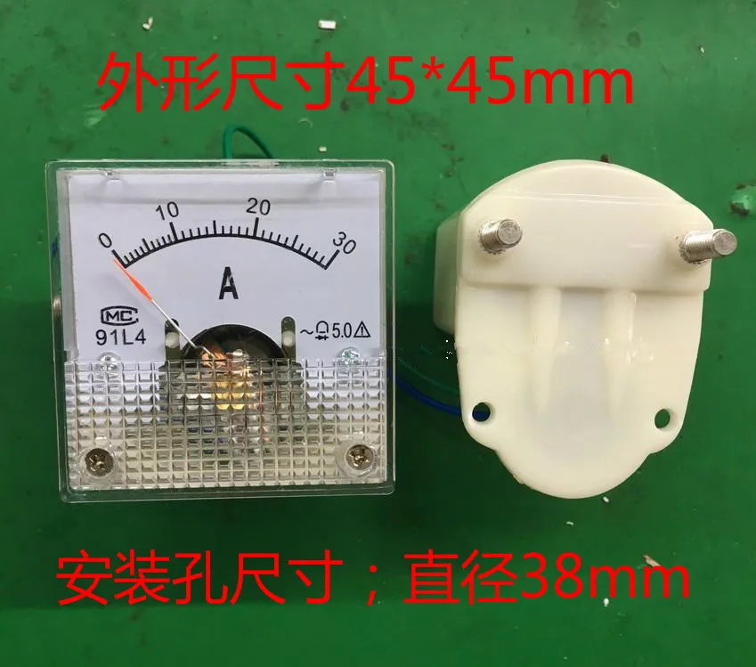1PC 91L4 AC 0-30A 1A 2A 3A 5A 10A 20A 50A Amperemeter Ammeter Current Panel Meter
1PC 91L4 AC 0-30A 1A 2A 3A 5A 10A 20A 50A Amperemeter Ammeter Current Panel Meter