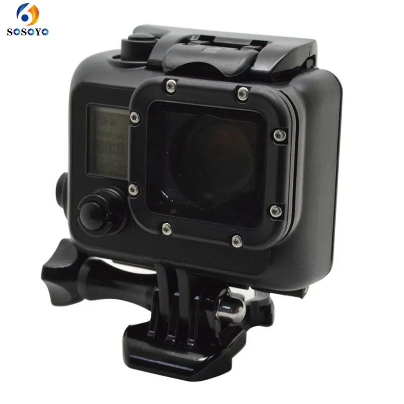 Black 40m Diving Waterproof Case frame Housing Protective shell for Gopro Hero 3 /3+/4 Sport action camera
Black 40m Diving Waterproof Case frame Housing Protective shell for Gopro Hero 3 /3+/4 Sport action camera