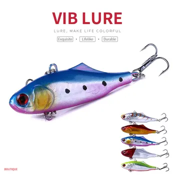 

HENGJIA 1pc 7cm 23.6g Hard Fishing Lure VIB Hook Sinking lure jig Vibra Rattlin Hooktion isca artificial fishing tackle