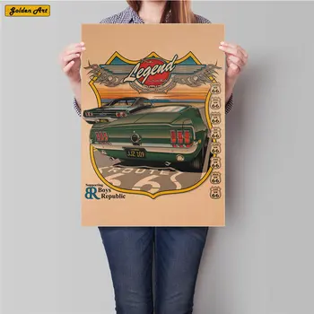 Route 66 Car Vintage bar cafe Decoration retro Kraft Paper Poster Bedroom living room Wall Sticker Painting 45.5x31.5cm
Route 66 Car Vintage bar cafe Decoration retro Kraft Paper Poster Bedroom living room Wall Sticker Painting 45.5x31.5cm