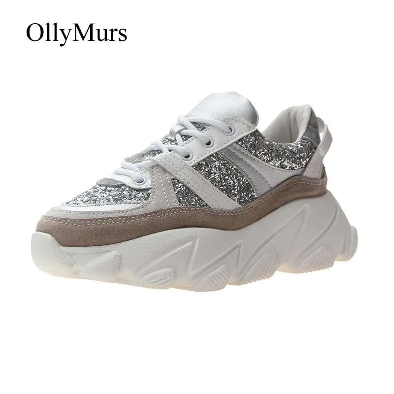 Casual Glitter Shoes Women Chunky Sneakers Platform zapatos de mujer Sequin chaussures femme Fashion Brand Ladies footware Bling
Casual Glitter Shoes Women Chunky Sneakers Platform zapatos de mujer Sequin chaussures femme Fashion Brand Ladies footware Bling