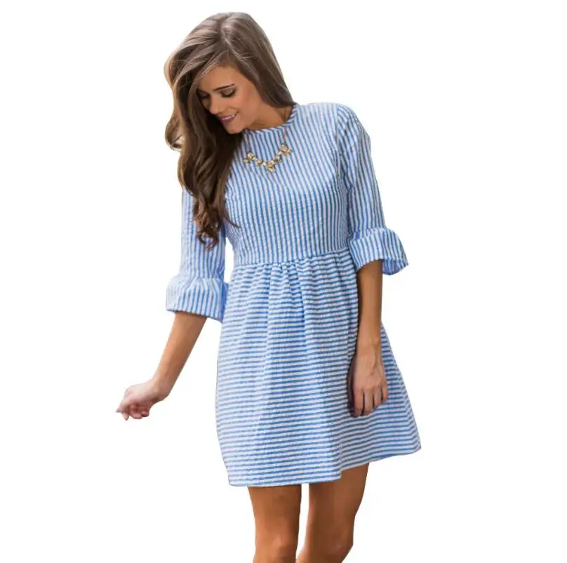 Pleated Mini Casual Dresses Autumn Half with Lovely Sleeves Stripe Dress Cute Kwaii Dresses for Women Fashionable Costumes
Pleated Mini Casual Dresses Autumn Half with Lovely Sleeves Stripe Dress Cute Kwaii Dresses for Women Fashionable Costumes